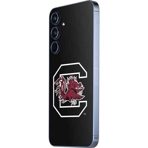 University of South Carolina Gamecocks Logo Black Galaxy A55 5G Skin